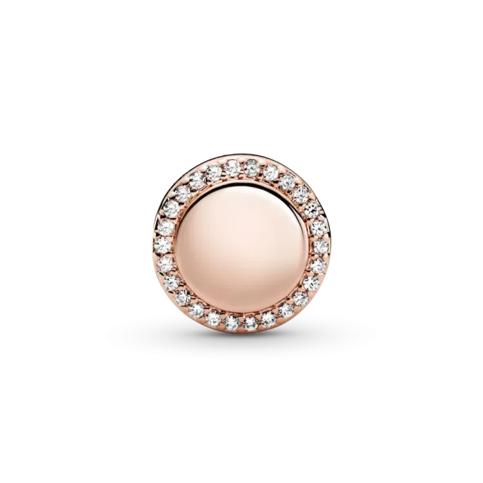 Engravable Sparkling Button Charm - Image 5