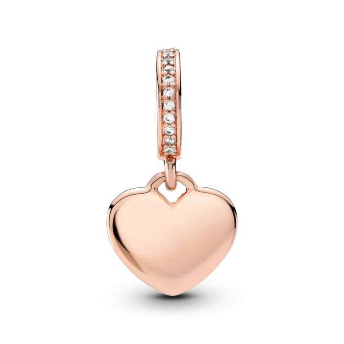 Engravable Heart Tag Dangle Charm - Image 5