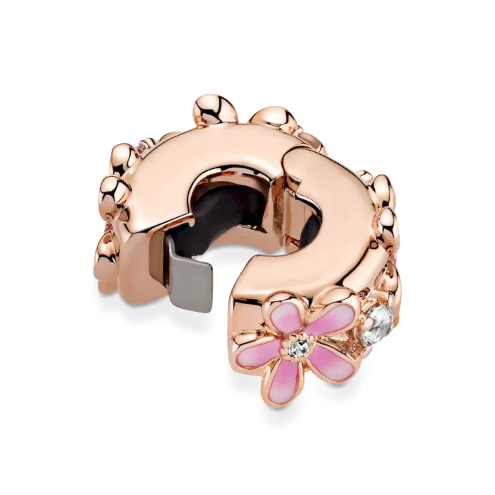 Pink Daisy Spacer Clip Charm - Image 7