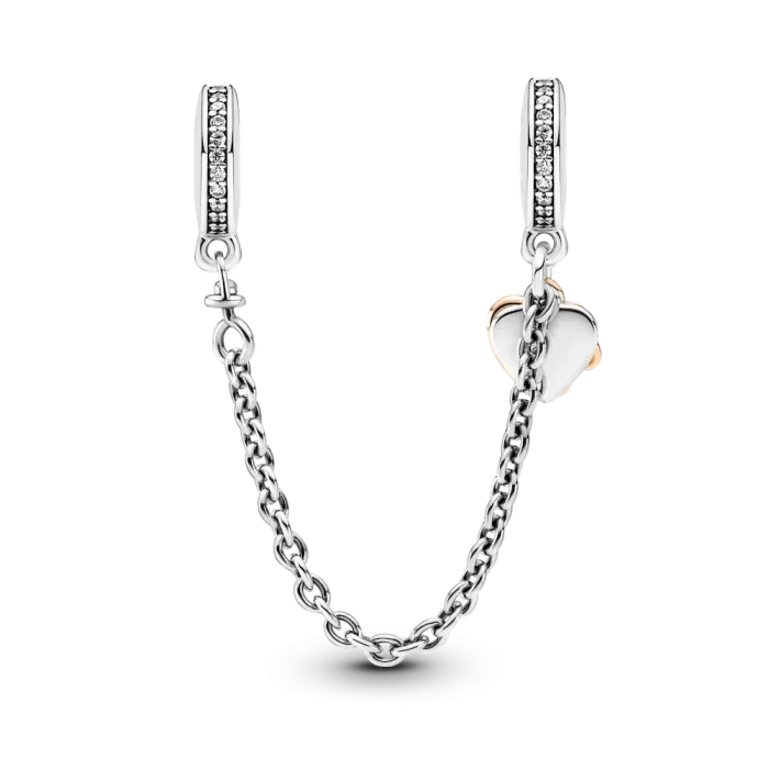 Family Heart Safety Chain Charm - Image 4