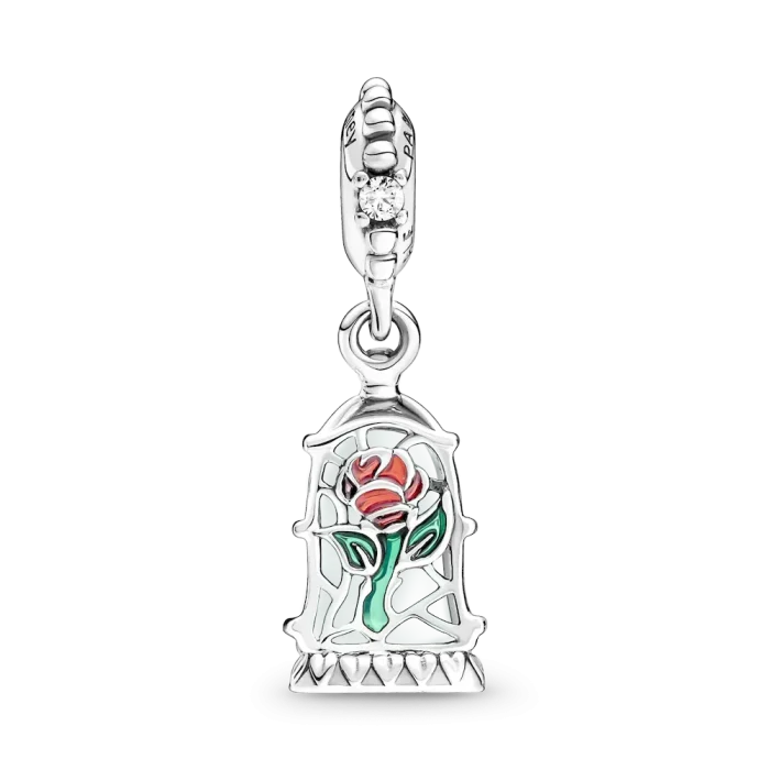 Disney Beauty and the Beast Enchanted Rose Dangle Charm - Image 7