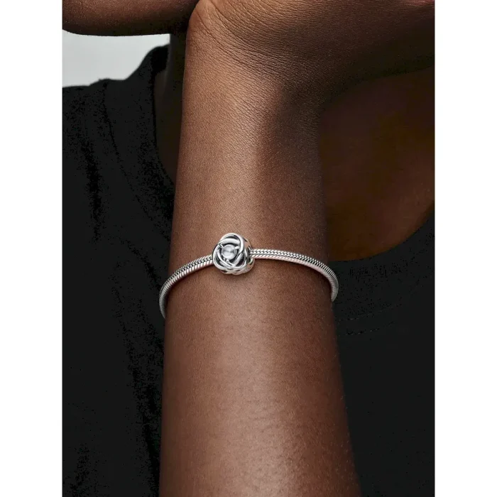 April Birthstone Eternity Circle O Pendant Set - Image 5