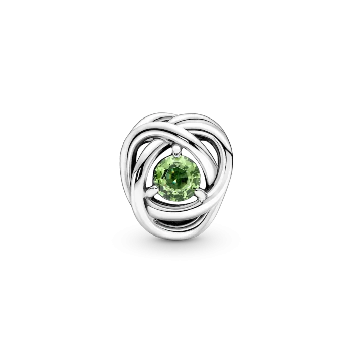 August Spring Green Eternity Circle Charm - Image 4