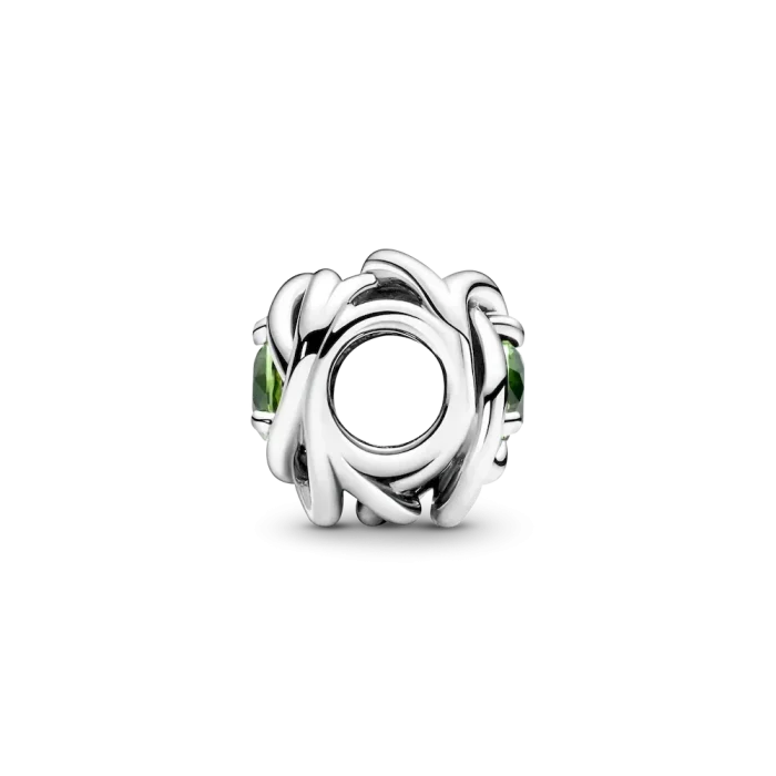 August Spring Green Eternity Circle Charm - Image 5