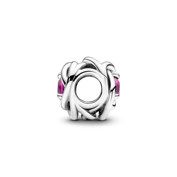 October Pink Eternity Circle Charm - Image 4