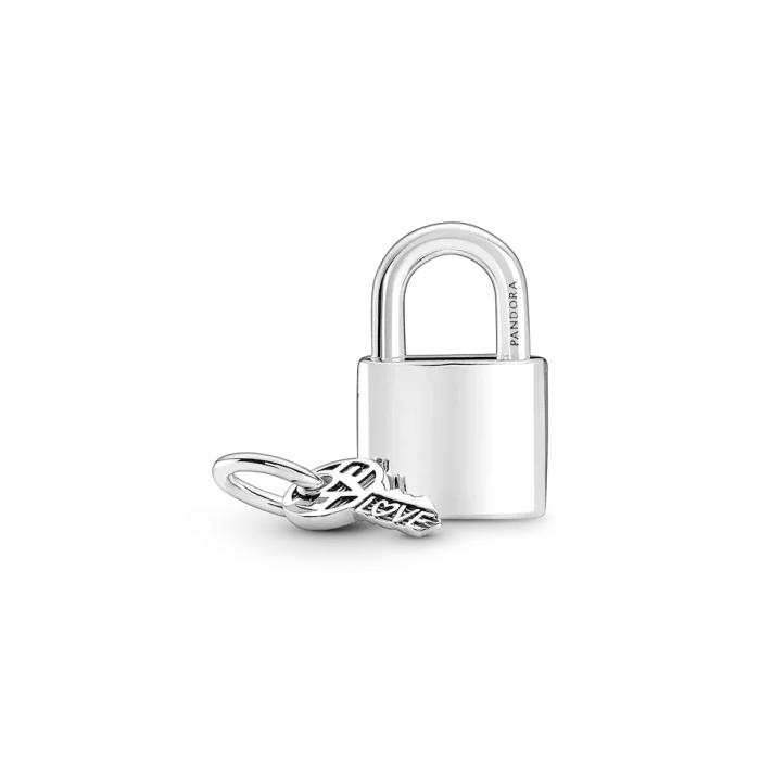 Padlock and Key Dangle Charm - Image 8