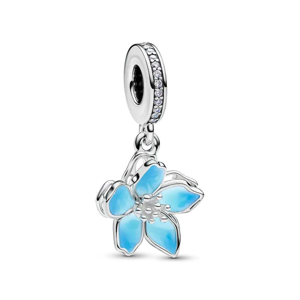 790667C02_RGB.webp Blue Blossom Dangle Charm - Image 1