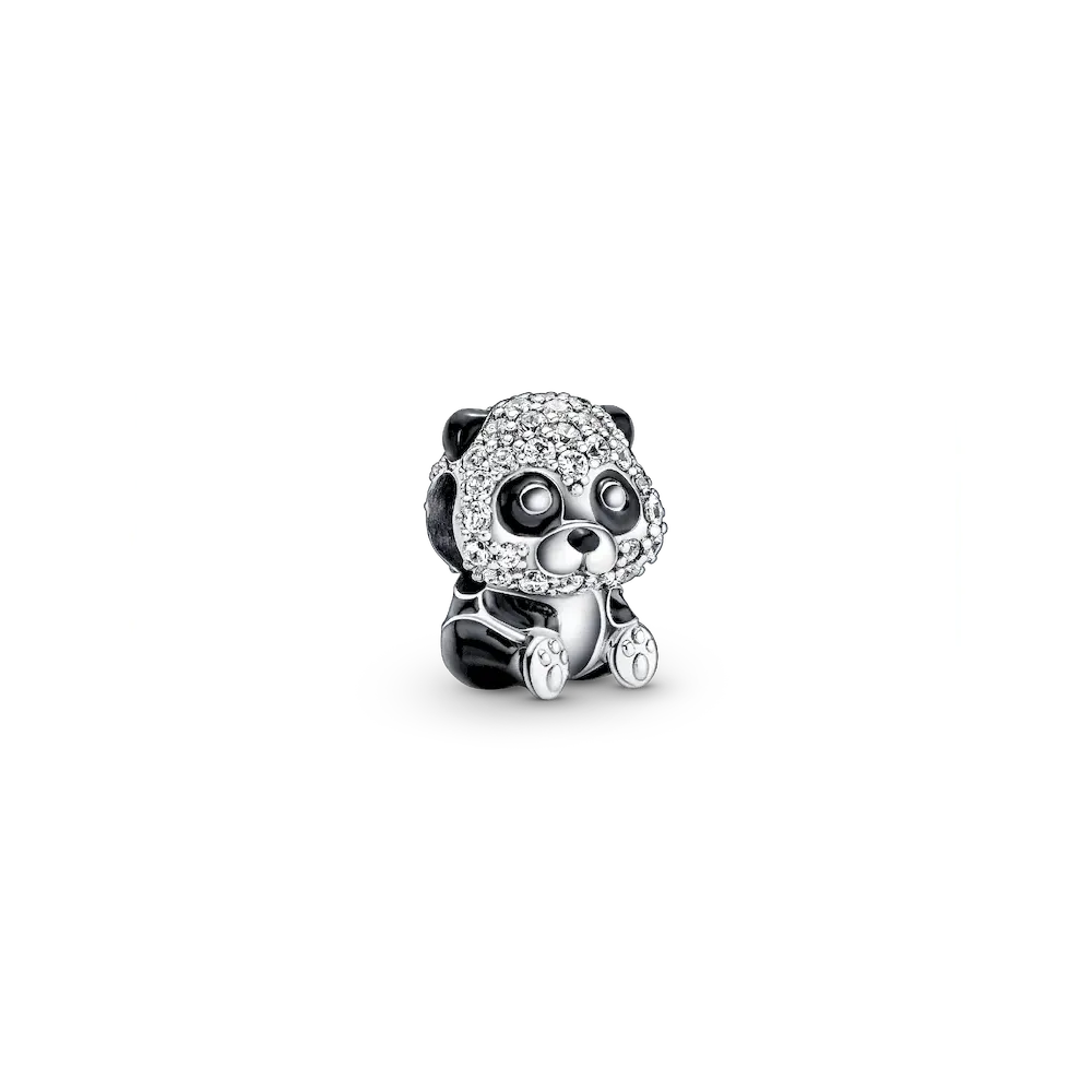 Sparkling Cute Panda Charm