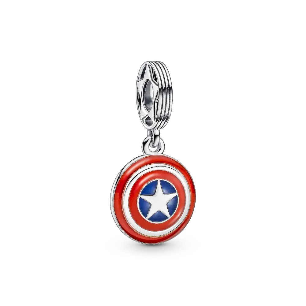 Marvel The Avengers Captain America Shield Dangle Charm