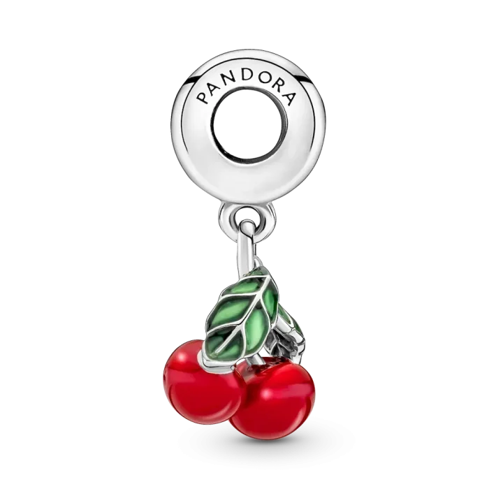 Asymmetrical Cherry Fruit Dangle Charm - Image 7