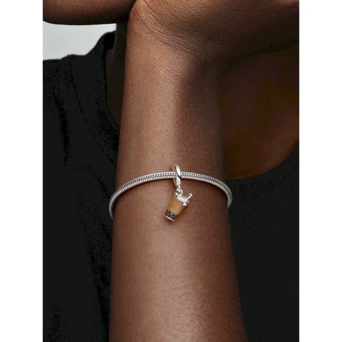 Murano Glass Bubble Tea Dangle Charm - Image 2