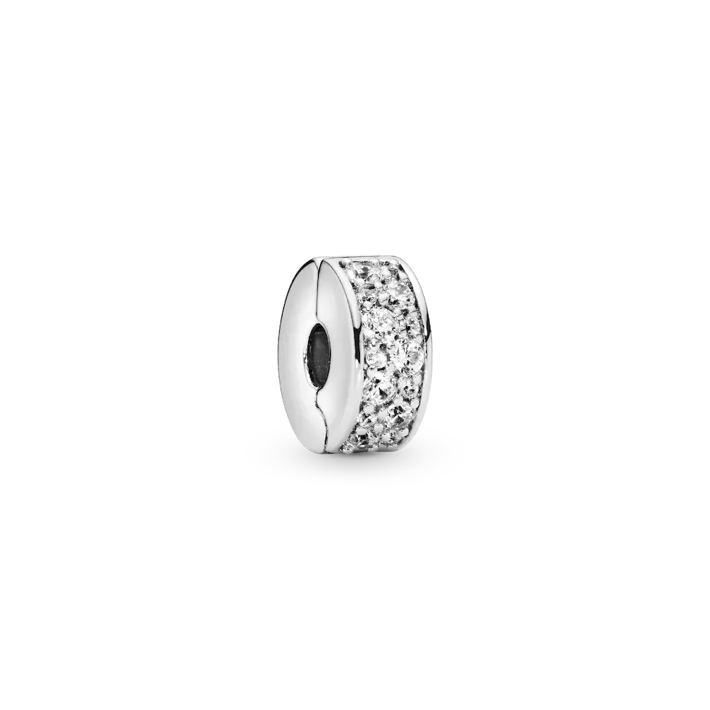 Clear Pavé Clip Charm