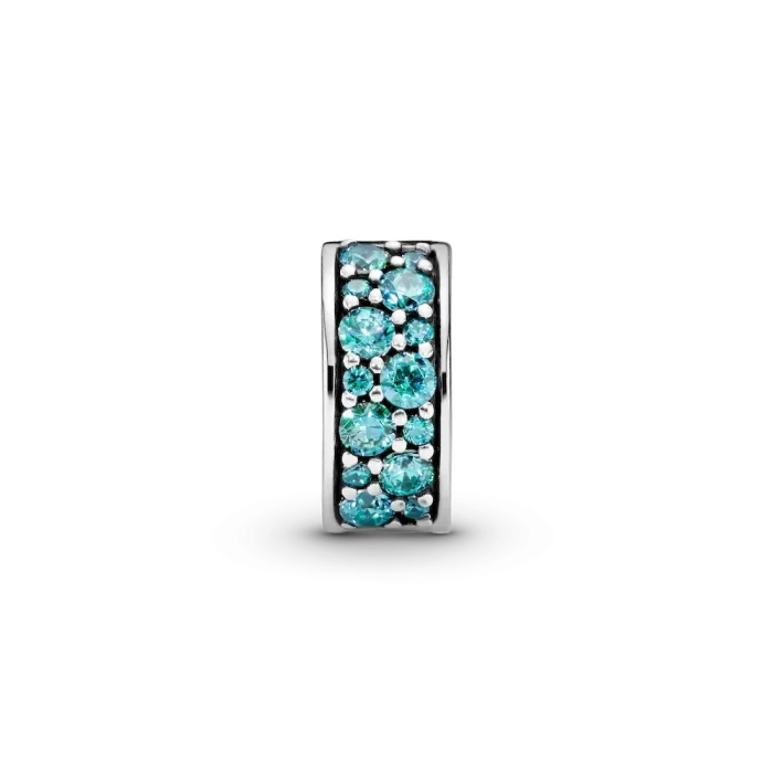 Teal Pavé Clip Charm - Image 4