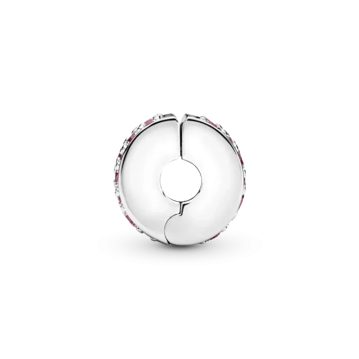 Pink Pavé Clip Charm - Image 4