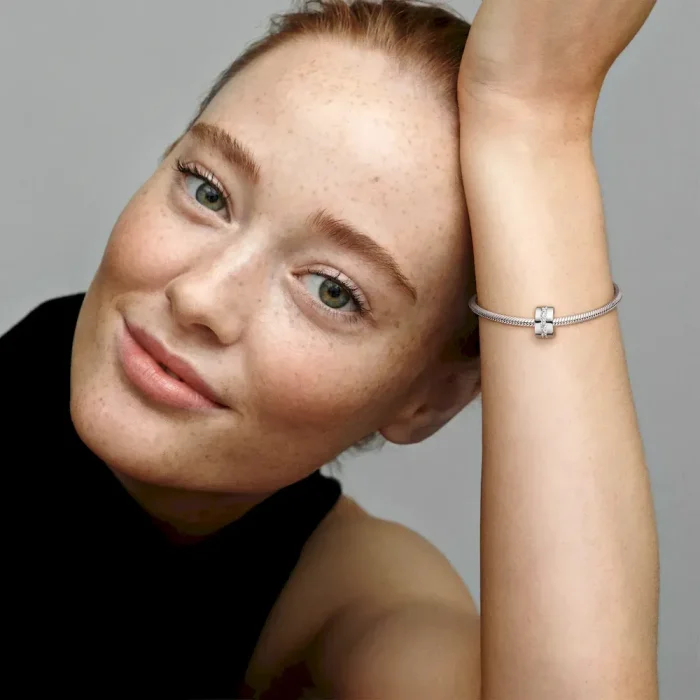 Clear Sparkling Row Clip Charm - Image 4