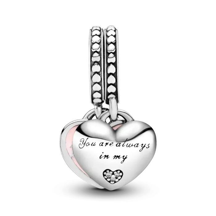 Mother & Daughter Hearts Dangle Charm - Image 4