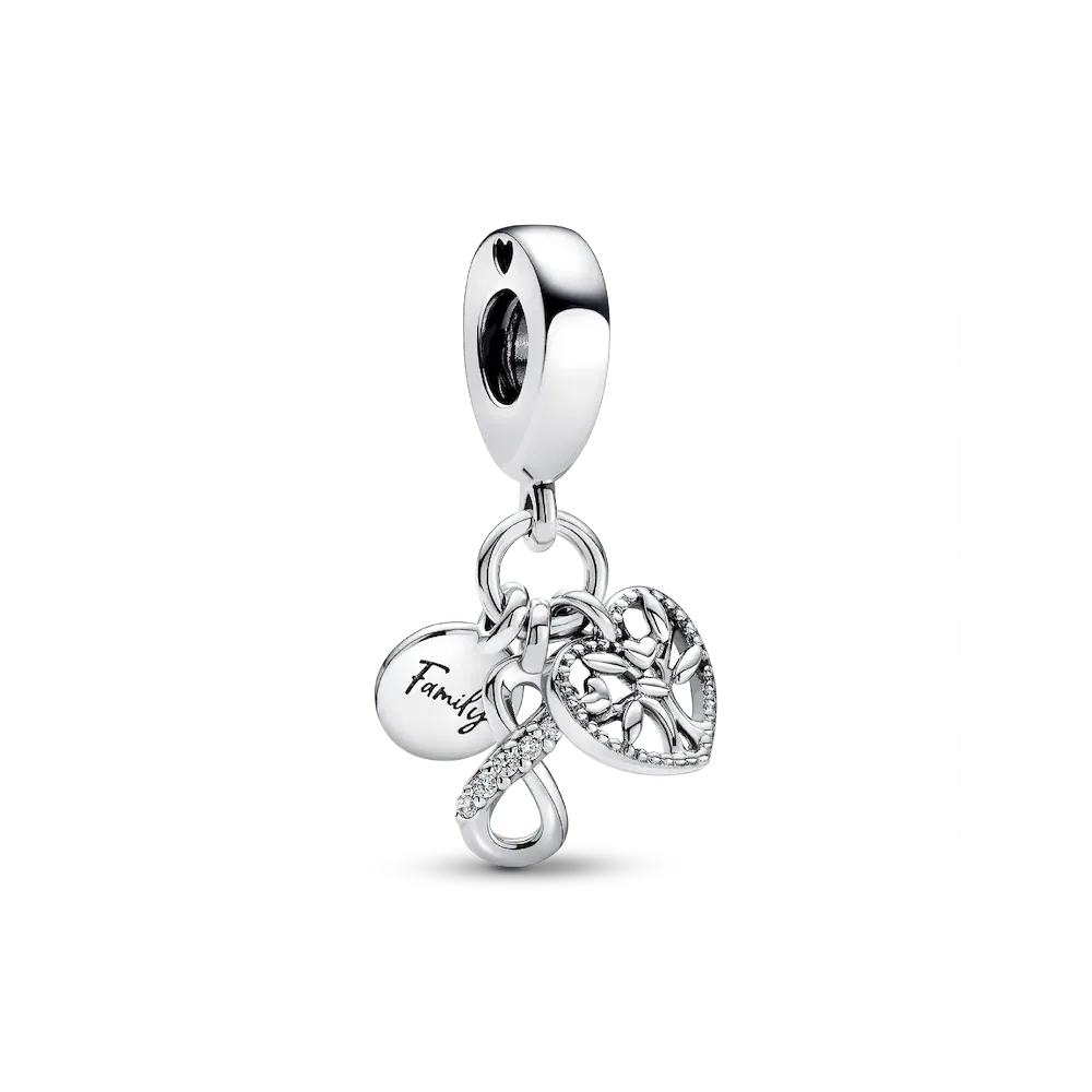 Family Infinity Triple Dangle Charm