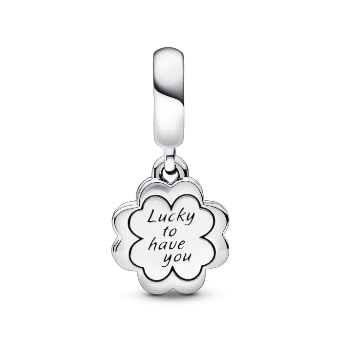 Four-leaf Clover Friendship Double Dangle Charm - Image 5