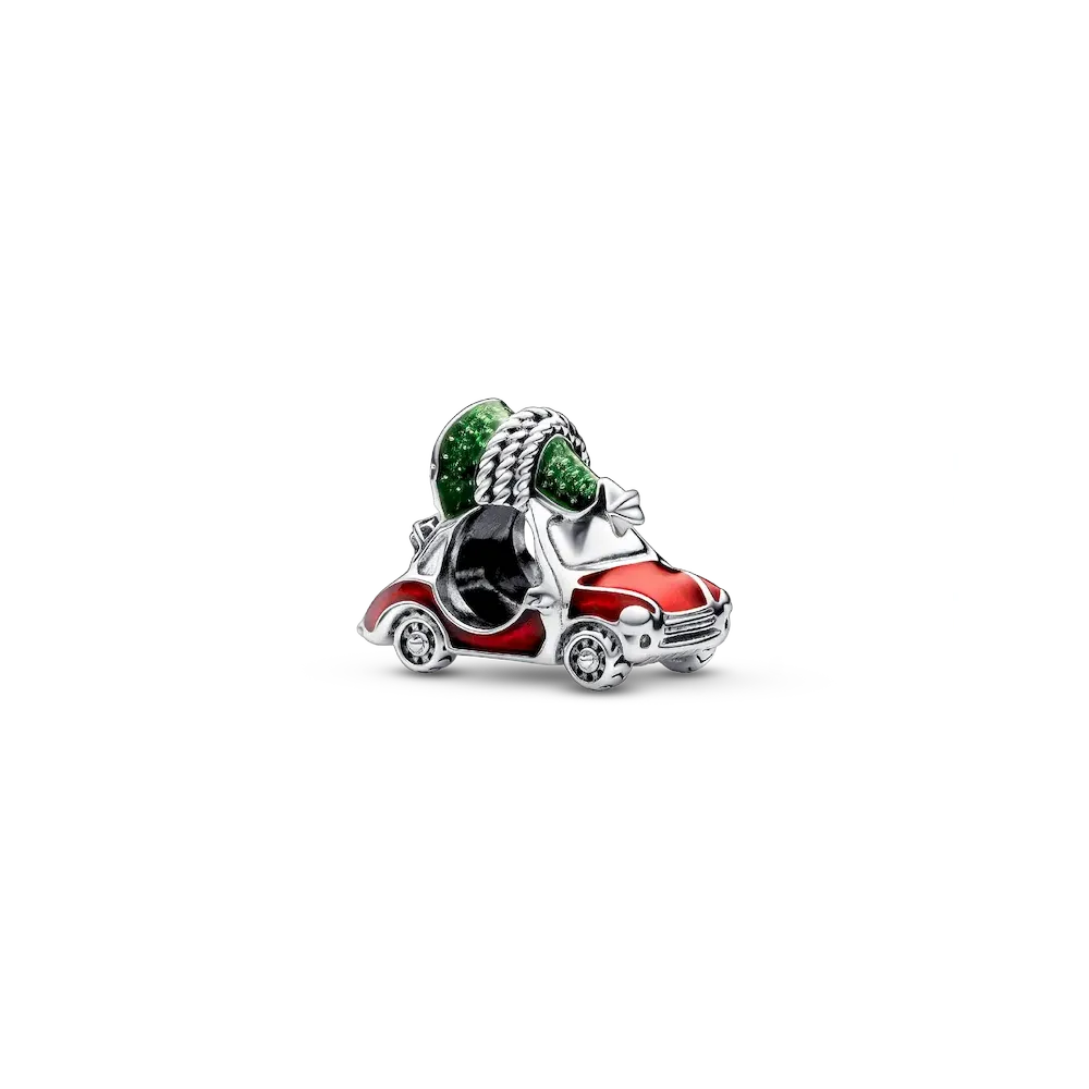 Festive Car & Christmas Tree Charm