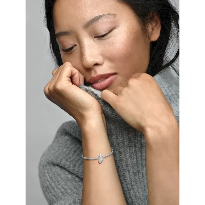 Festive Mouse & Stocking Charm - Image 3