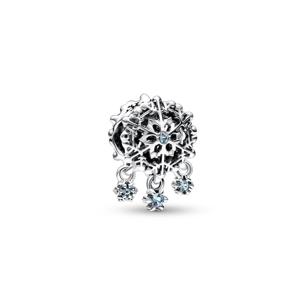 Icy Snowflake Drop Charm