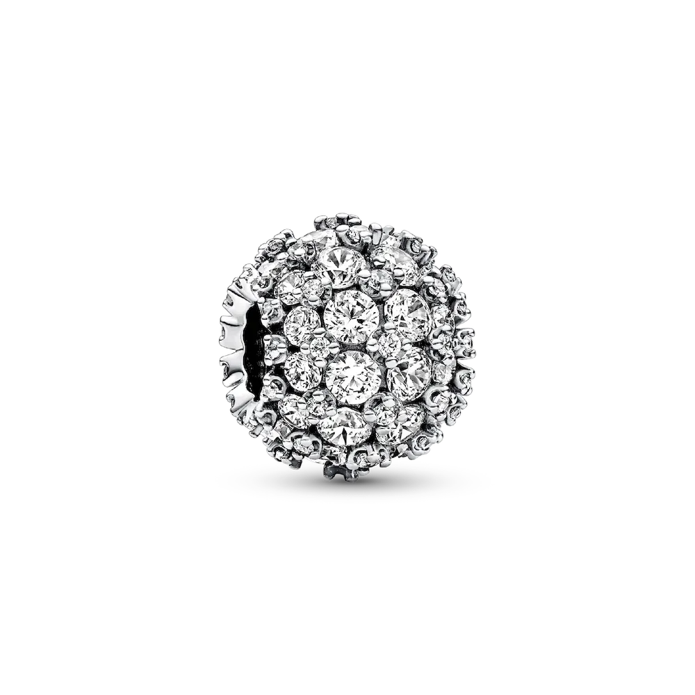 Sparkling Pavé Round Charm