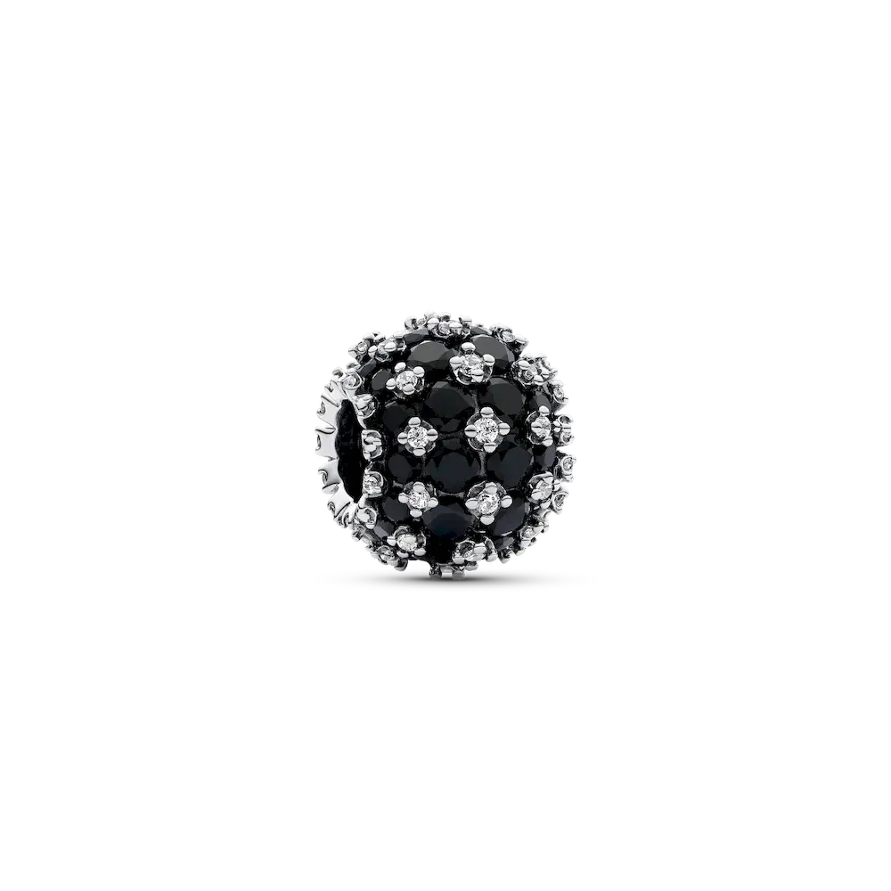 792630C04_RGB.webp Sparkling Pavé Round Black Charm - Image 1