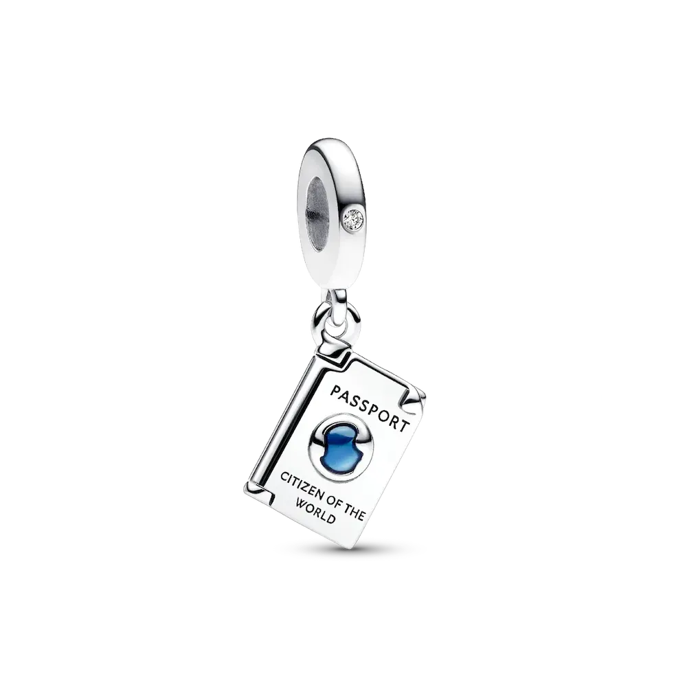 Openable Passport Dangle Charm