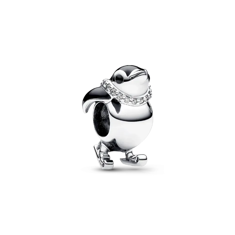 Skiing Penguin Charm