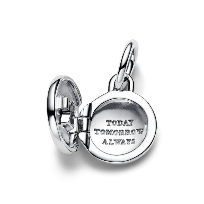 Openable & Engravable Love Locket Dangle Charm - Image 9