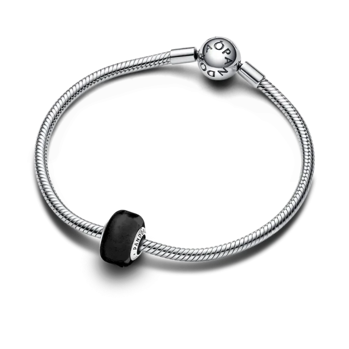 Black Mini Murano Glass Charm - Image 4