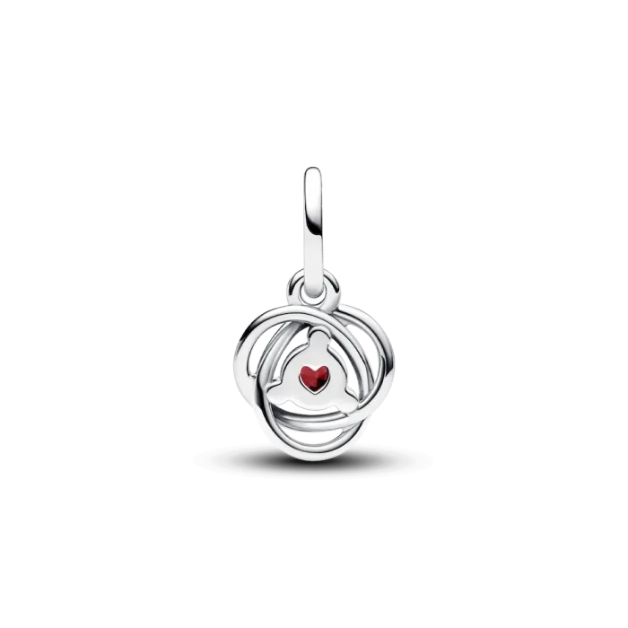 Red Eternity Circle Dangle Charm - Image 6