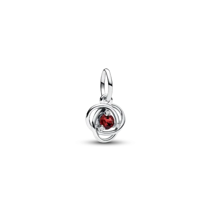 July Eternity Circle Dangle Charm Bracelet Set - Image 3