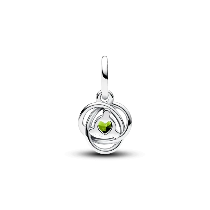 August Eternity Circle Dangle Charm Bracelet Set - Image 11