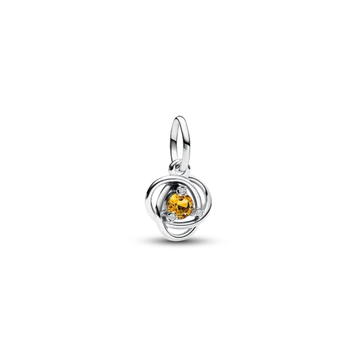 November Eternity Circle Dangle Charm Bracelet Set - Image 3