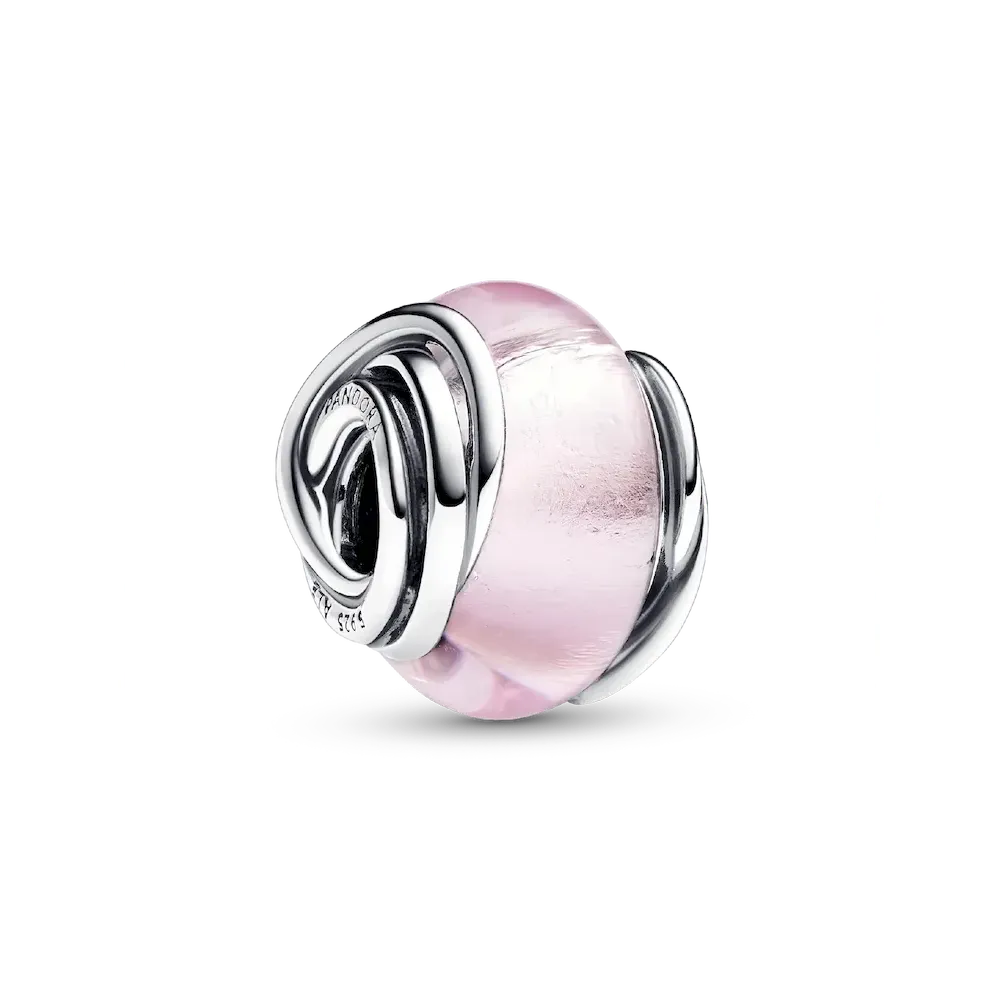 793241C00_RGB.webp Encircled Pink Murano Glass Charm - Image 1