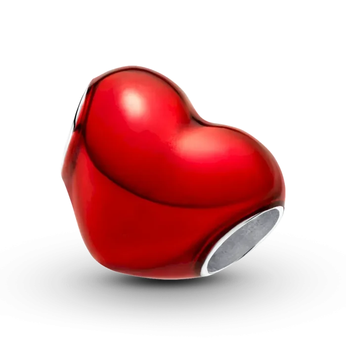 Metallic Red Heart Charm - Image 9