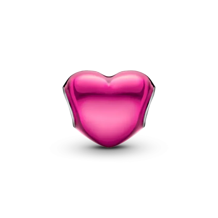 Metallic Pink Heart Charm - Image 7