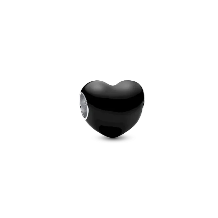 Metallic Puffy Heart Charm Bracelet Set - Image 4