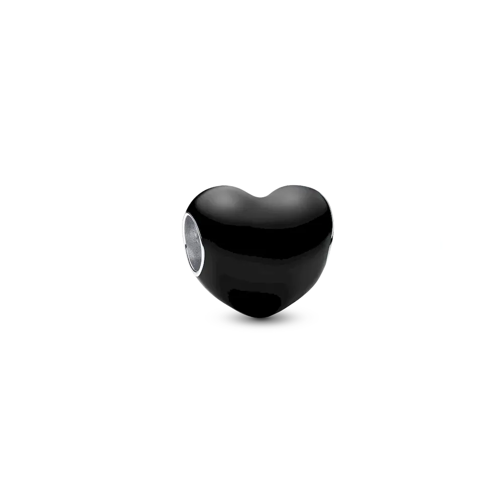 793337C04_RGB.webp Black Heart Charm - Image 1