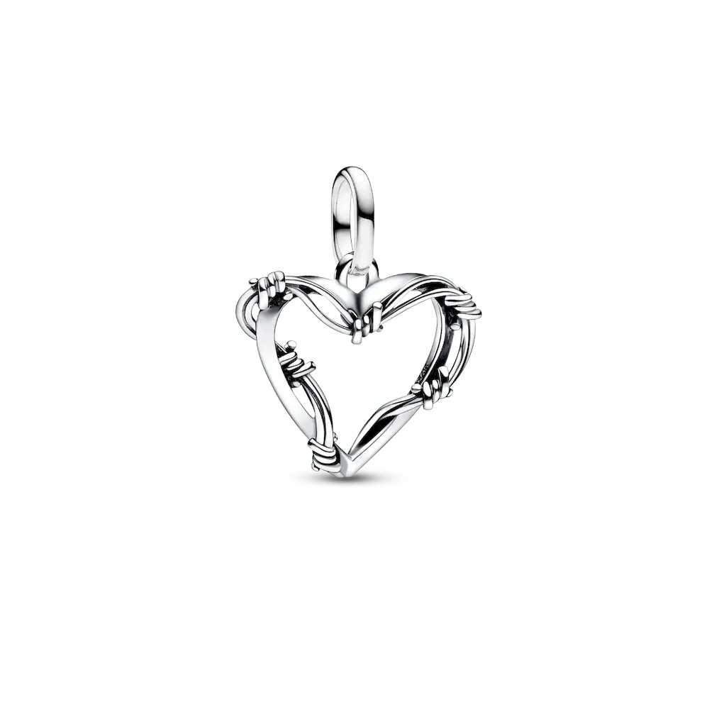 Wire Heart Medallion Charm