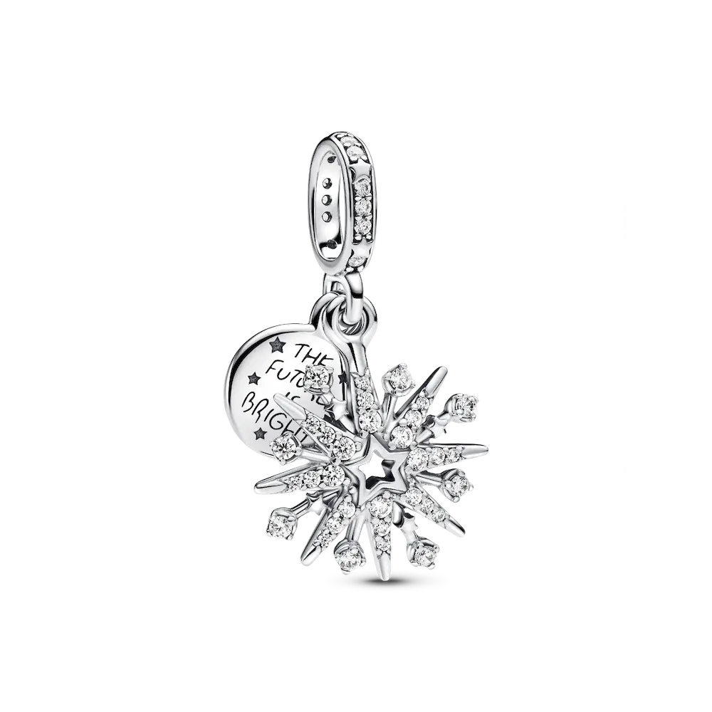 Sparkling Firework Double Dangle Charm