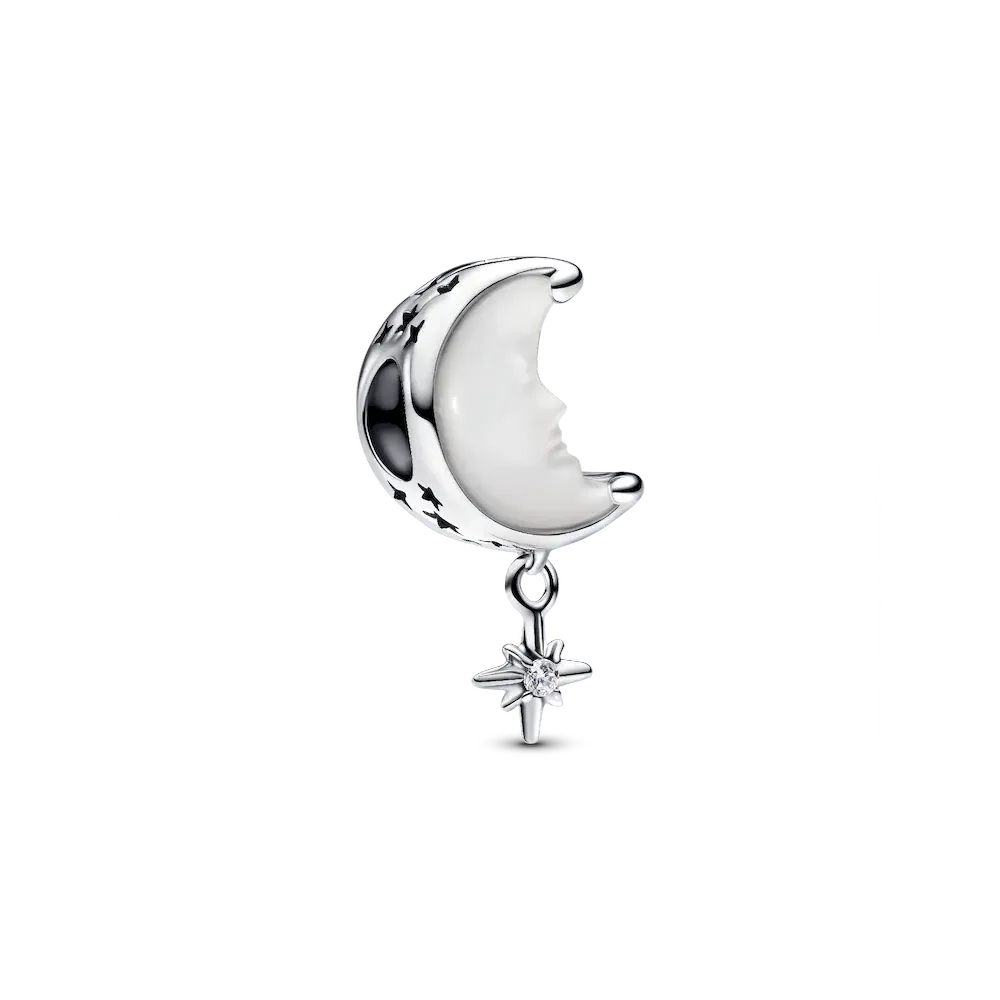 Moon & North Star Charm