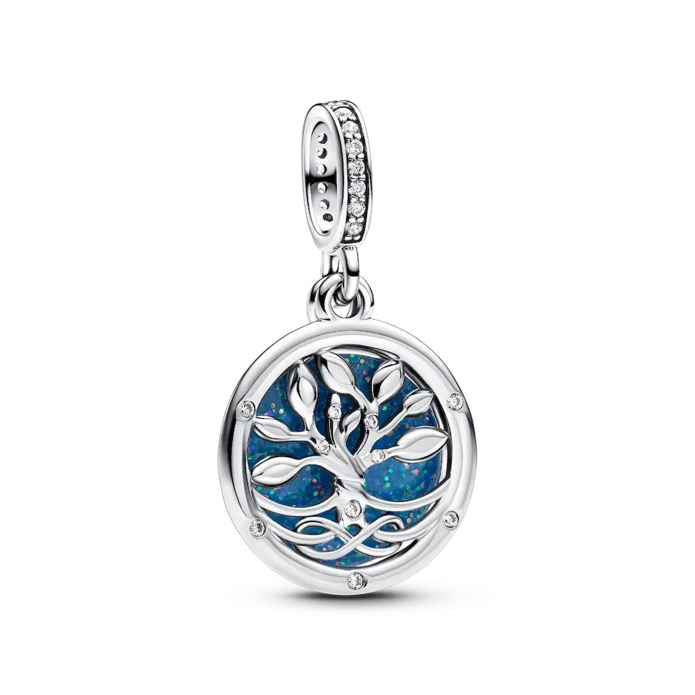 Glow-in-the-dark Infinity Tree Double Dangle Charm