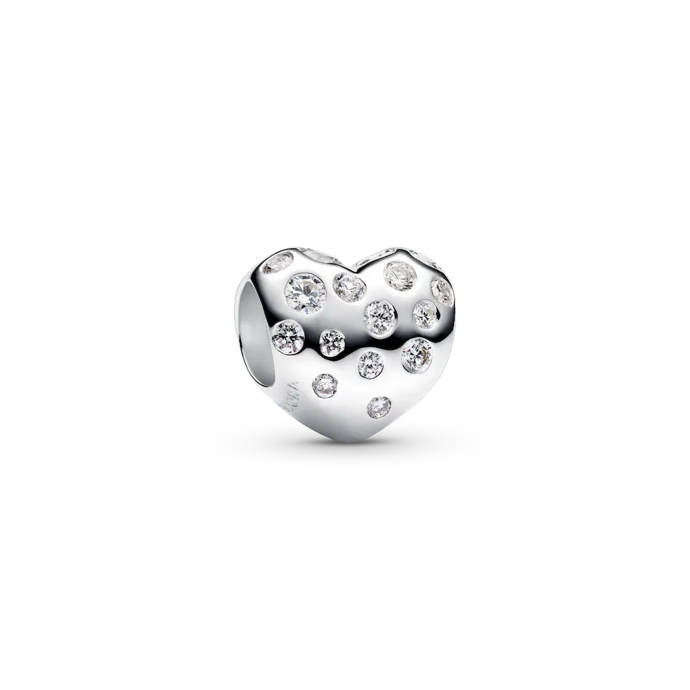 Pandora Sterling Silver Lab-grown Diamond Heart Charm