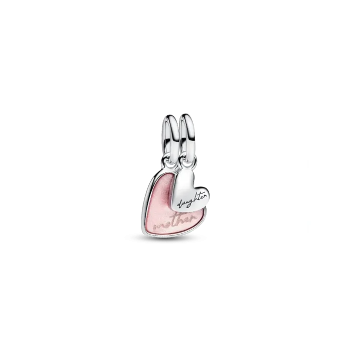 Mother Daughter Dangle Charm Bracelet - Image 2