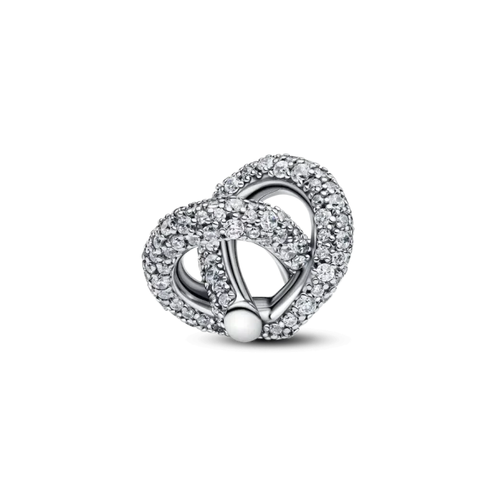Pavé Infinity Knot Heart Charm - Image 5