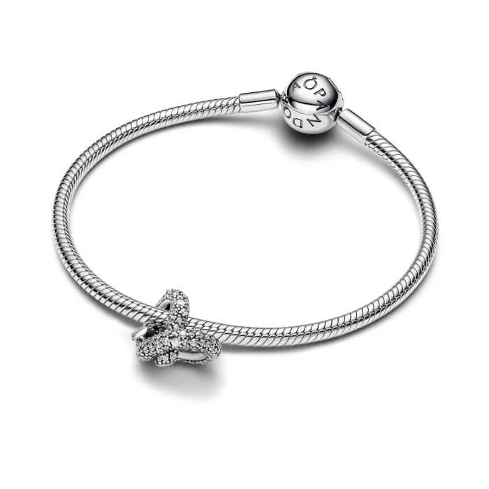 Pavé Infinity Knot Heart Charm - Image 6
