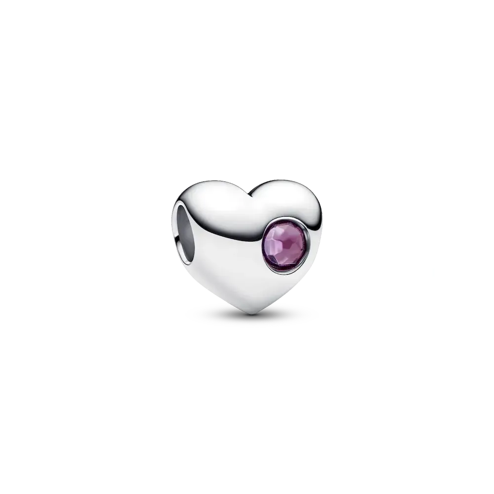 794161C02_RGB.webp Engravable Purple Stone Heart Charm - Image 1