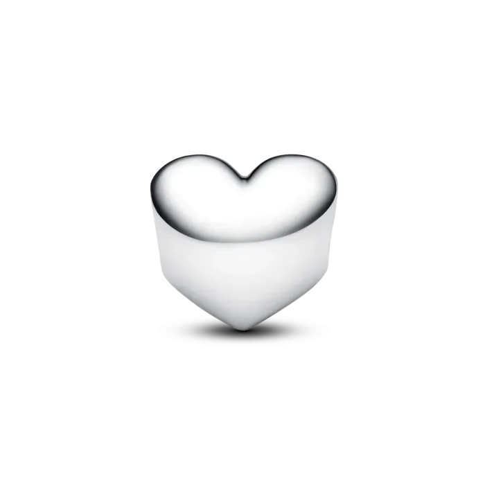 Engravable Sea Aqua Blue Stone Heart Charm - Image 6